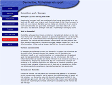 Tablet Screenshot of dementie-alzheimer.blessure-aanwijzer.nl